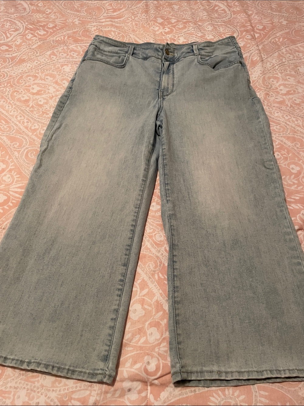 NYDJ Light Blue Wide Leg Jeans Ankle